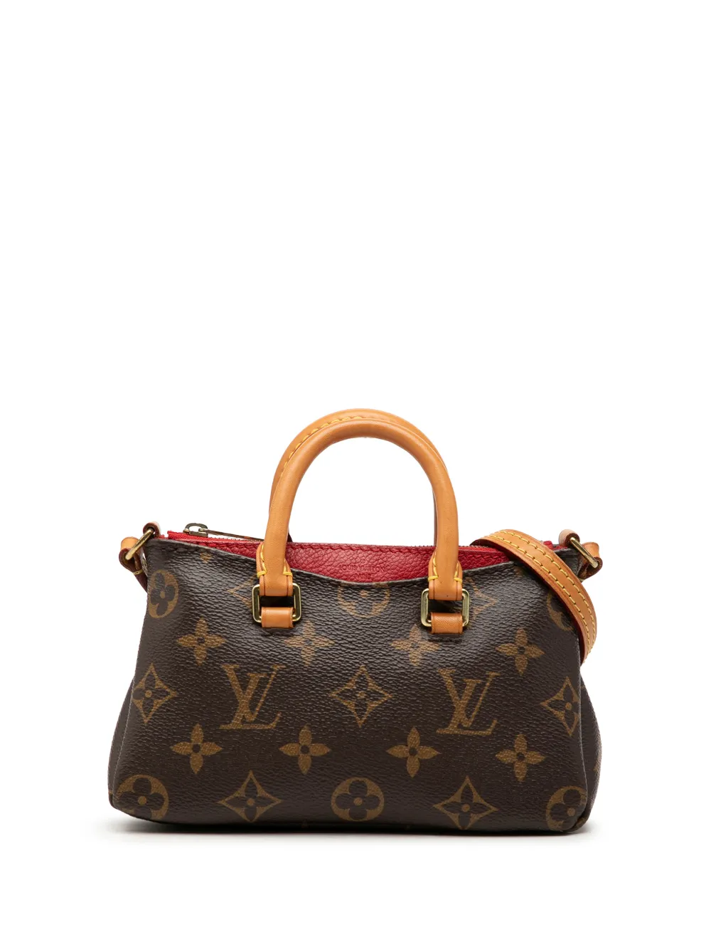 Louis Vuitton Pre-Owned 2015 Monogram Nano Pallas satchel - Braun