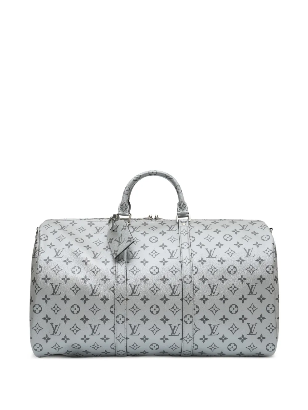 Louis Vuitton Pre-Owned 50 Monogram metallic keepall bandouliere holdall - Silver
