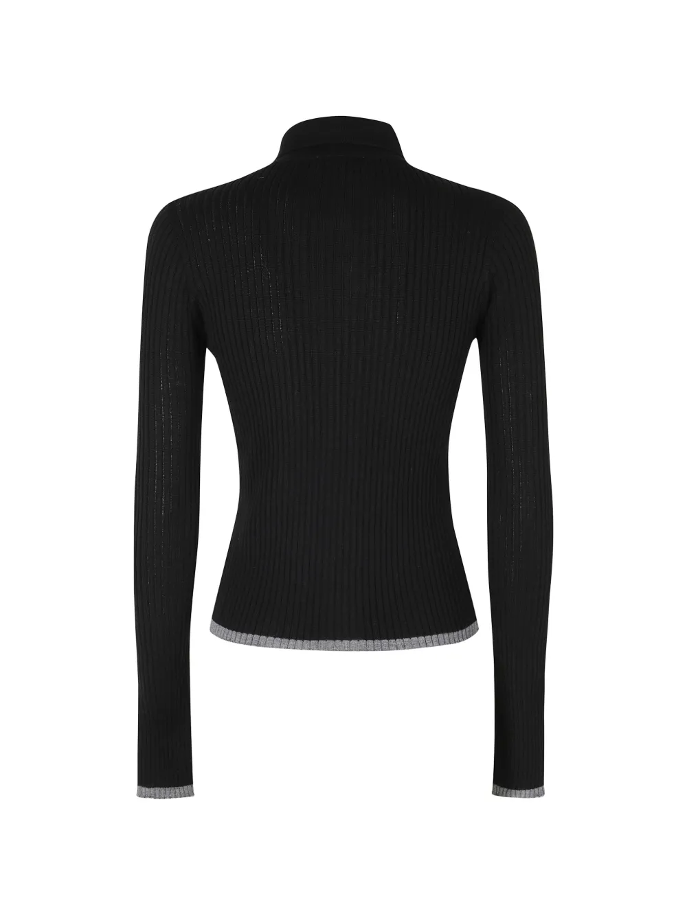 Roberto Collina Ribgebreid vest Zwart