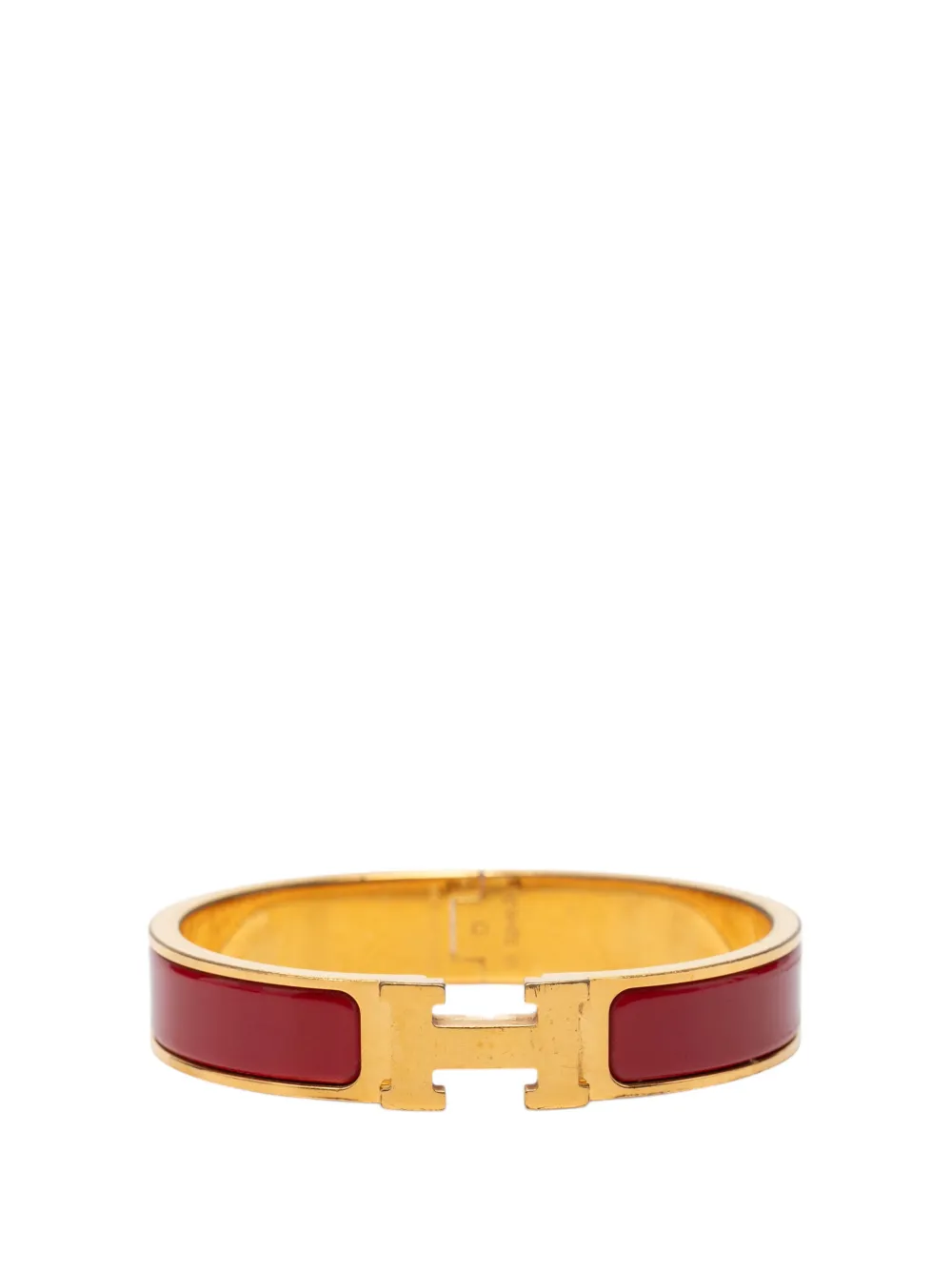 Hermès Pre-Owned 2000-2026 Narrow Enamel Clic H Bracelet PM costume bracelet - Oro