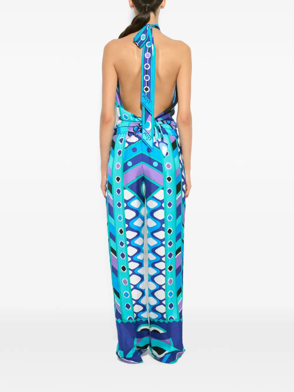 PUCCI Zijden broek Blauw