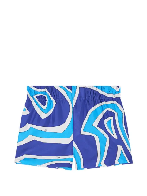 PUCCI Labirinto-print silk shorts