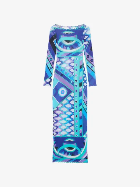 PUCCI vestido de tul con estampado Vivara