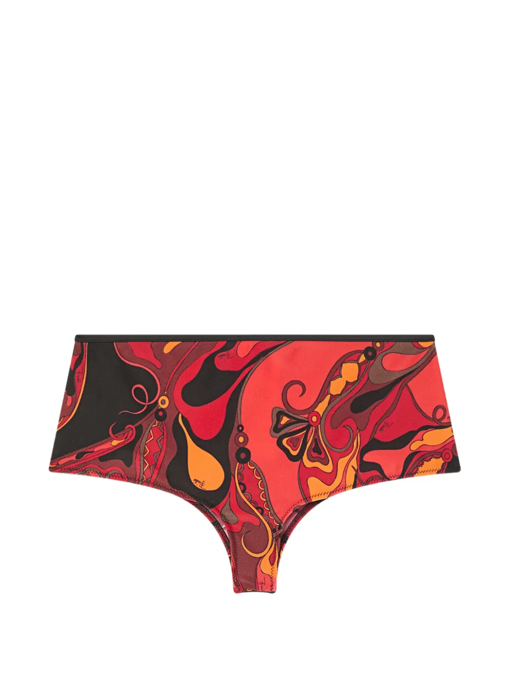 PUCCI Orchidee-print bikini bottom - Rosso