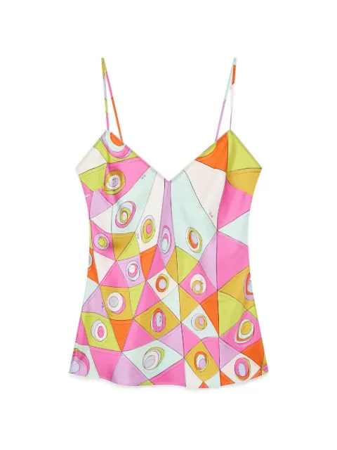 PUCCI Occhi-print silk top