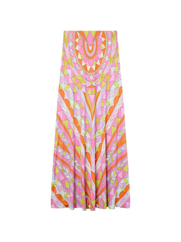 Pucci Graphic-print High-waisted Skirt in Pink