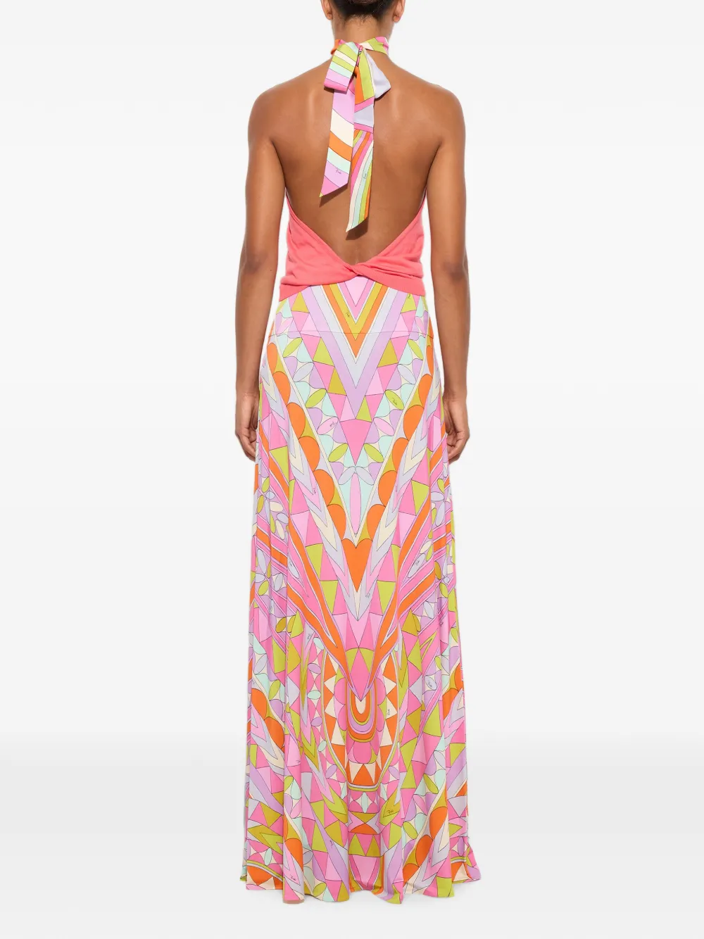 PUCCI Graphic-print High-waisted Skirt in Pink, view 4
