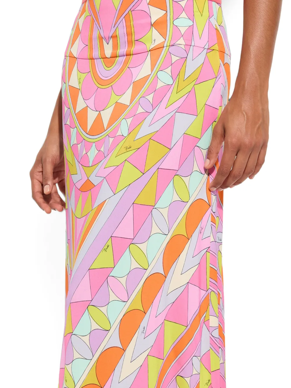 PUCCI Lange rok met Manuba-print Roze