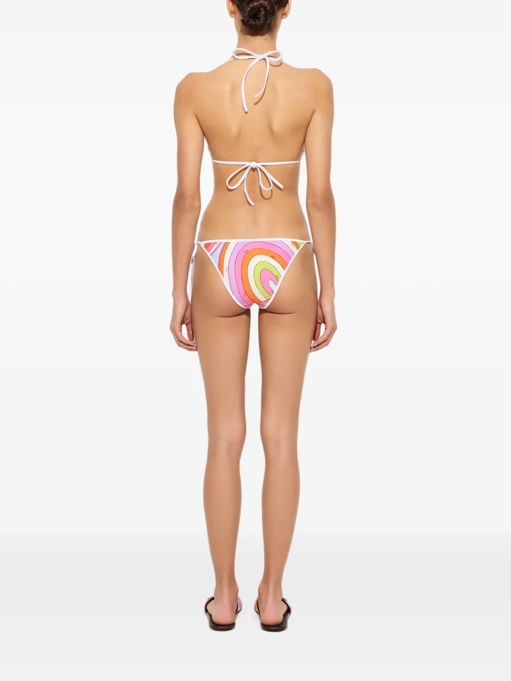 Pucci Iride-print Triangle Bikini Top In Multi