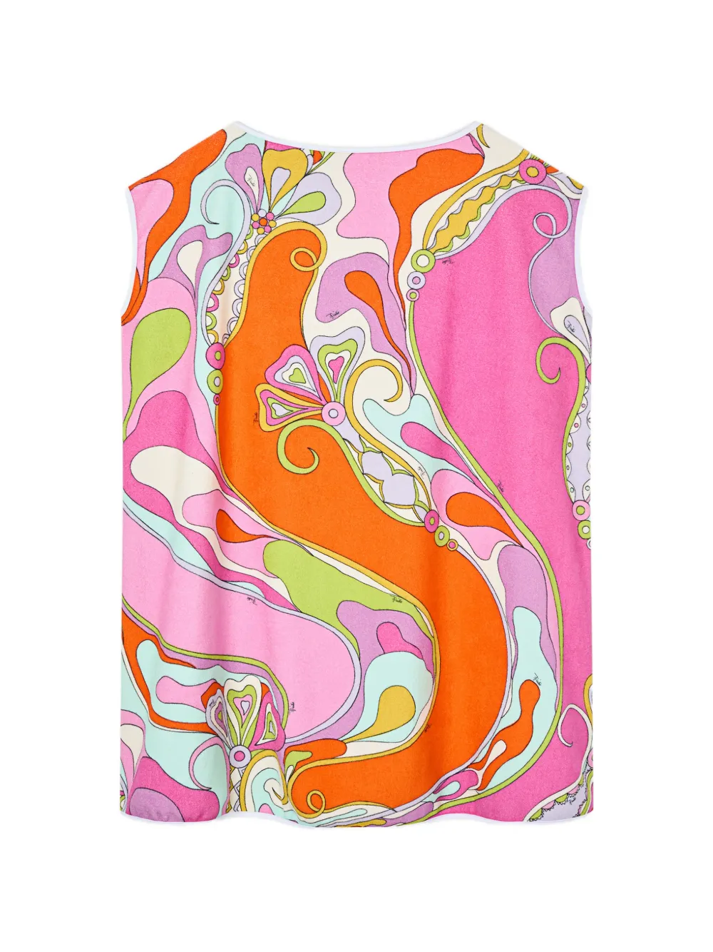 PUCCI Orchidee-print cotton terry dress - Rosa