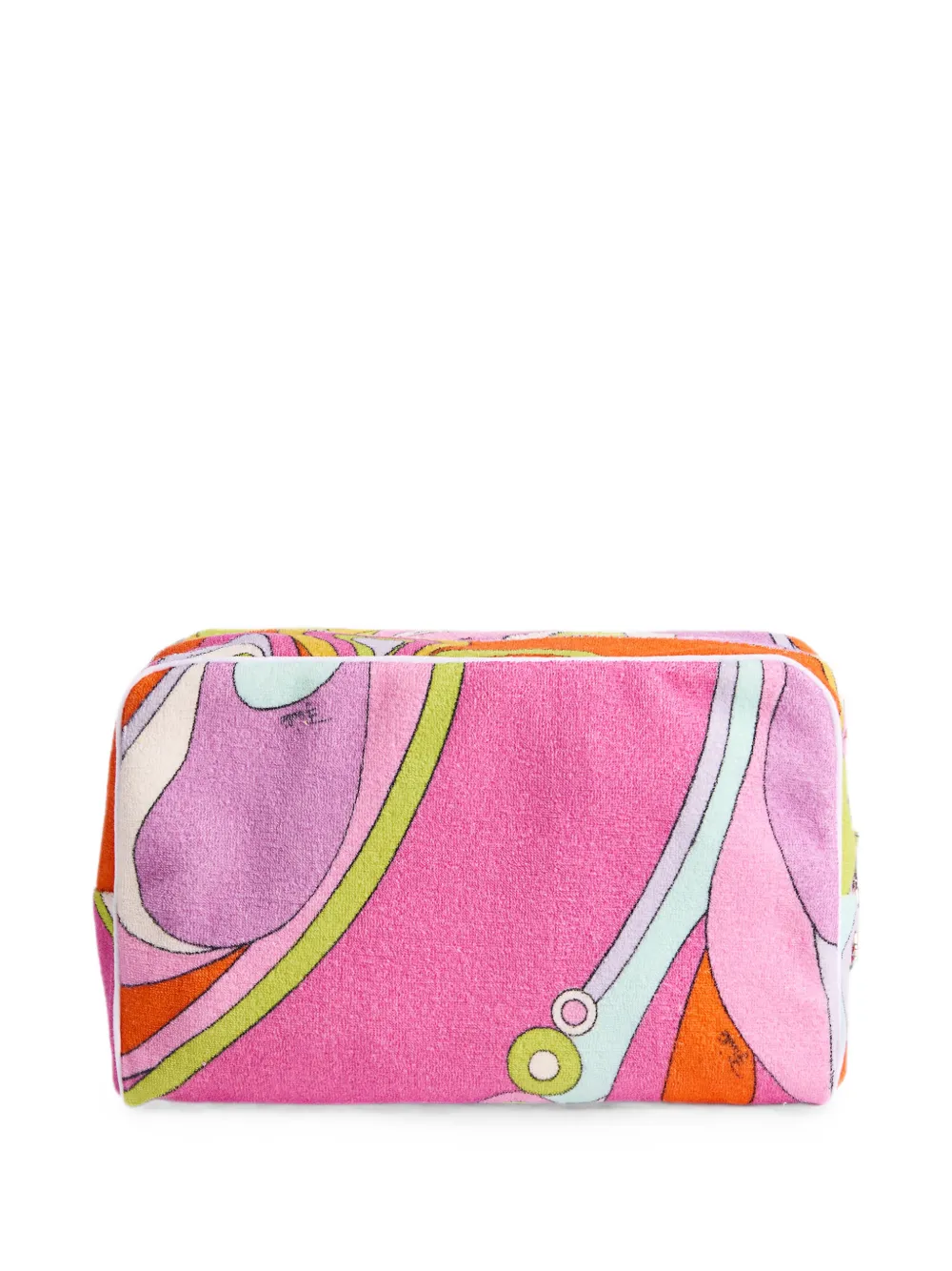 Pucci Orchidee Cotton Terry-cloth Beauty Case In Pink