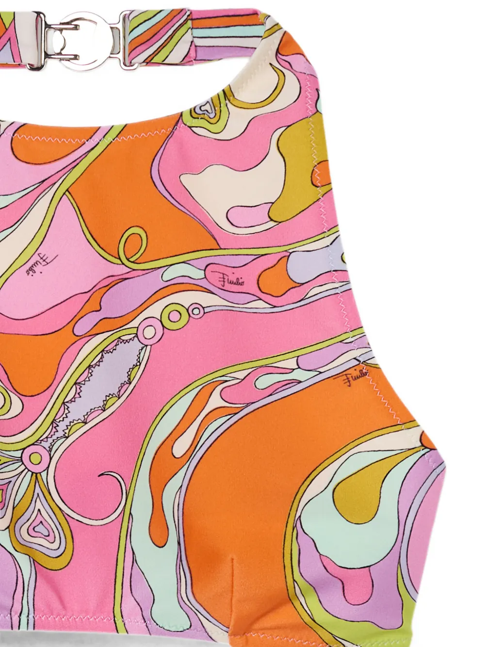 PUCCI Bikinitop met orchidee-print Roze