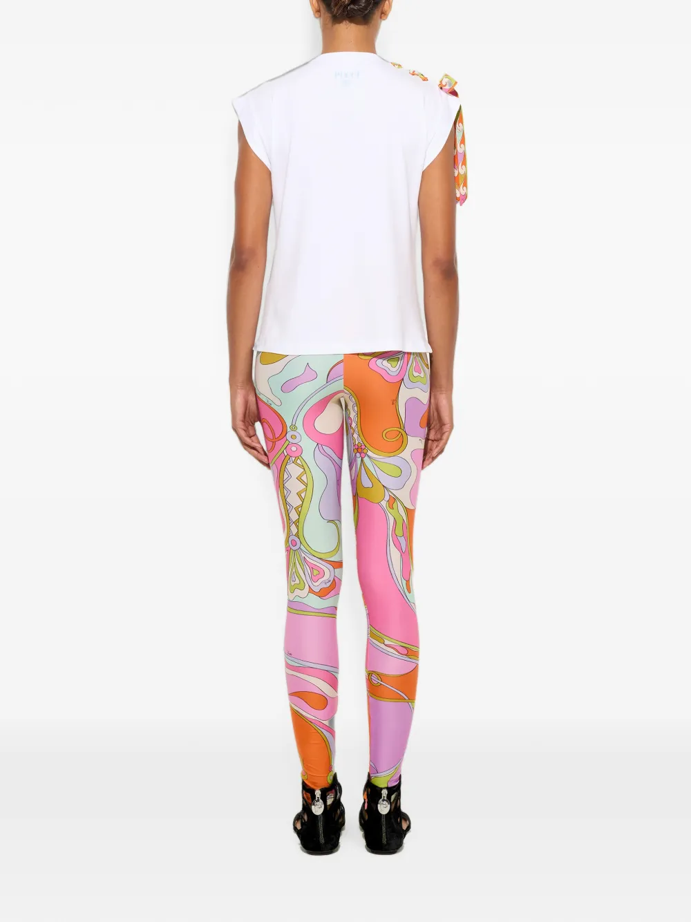 PUCCI Legging met orchidee-print Roze