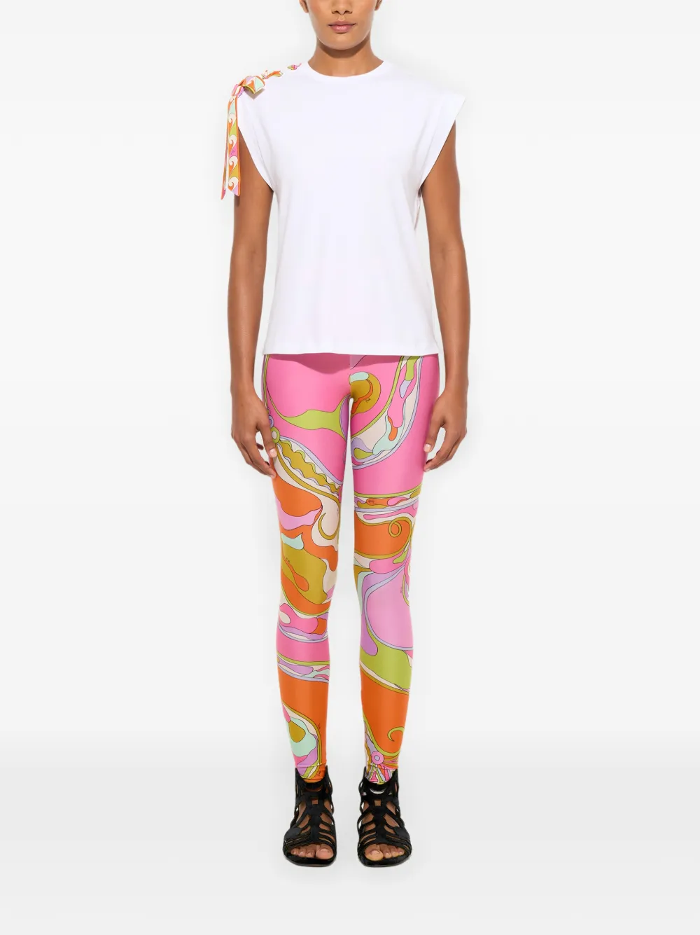 PUCCI Legging met orchidee-print Roze