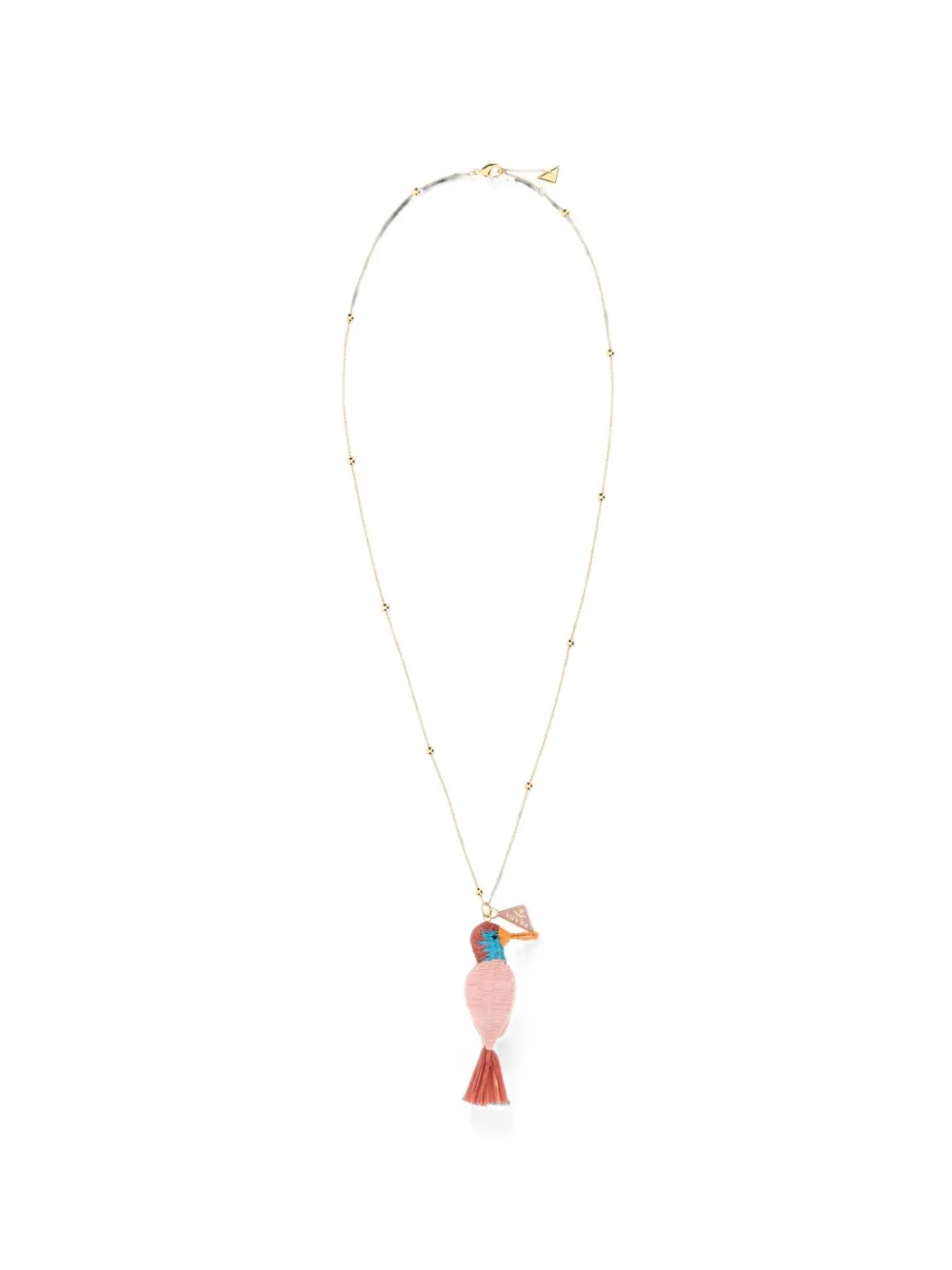Prada bird-pendant necklace - Oro
