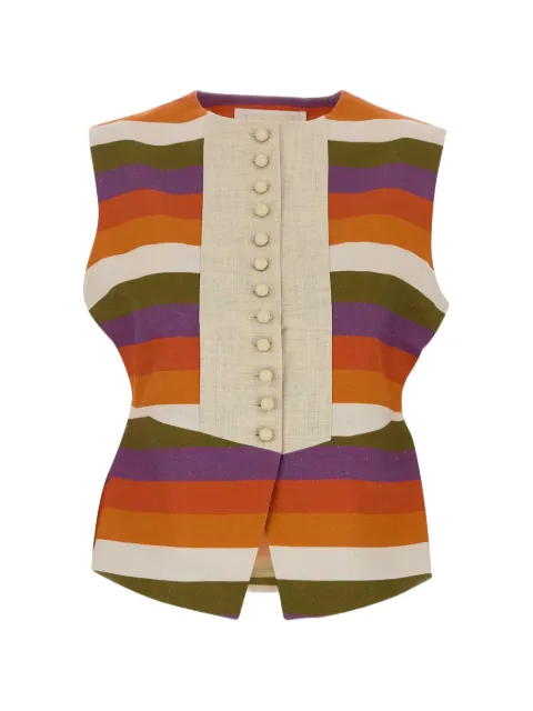 DESTREE Norma horizontal-stripe top