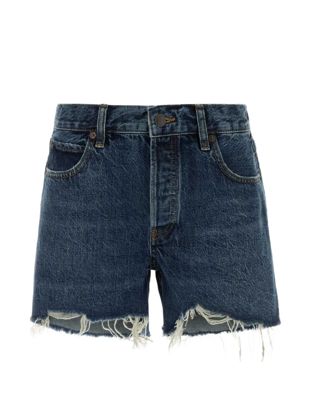 FRAME The Long Hang frayed shorts