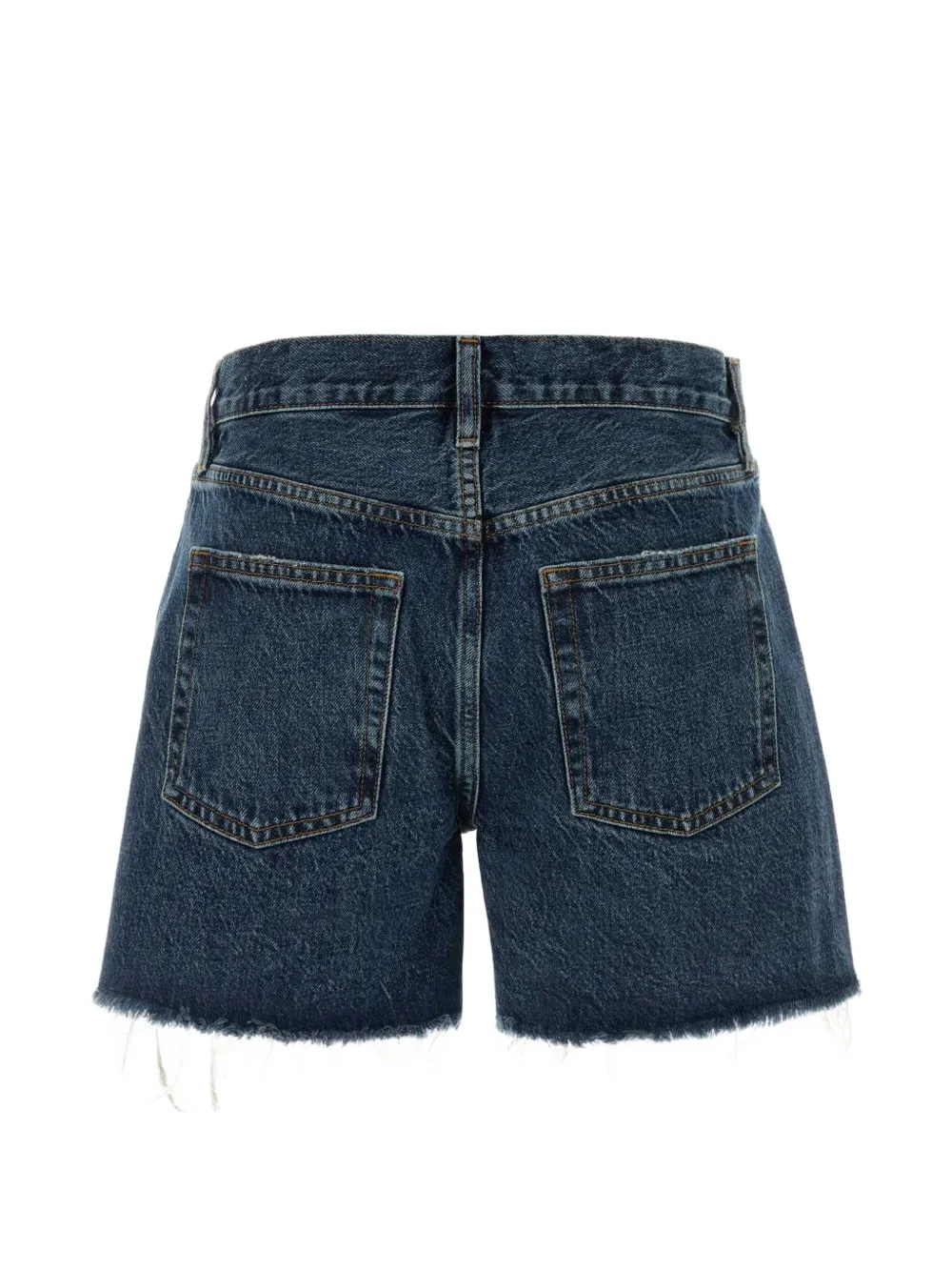 FRAME The Long Hang shorts met franje Blauw