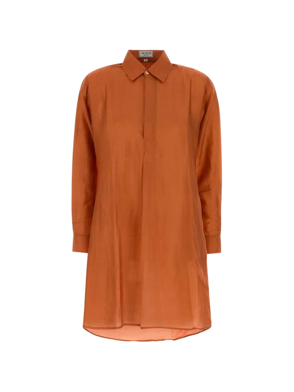 THE ROSE IBIZA Reynal silk shirt mini dress