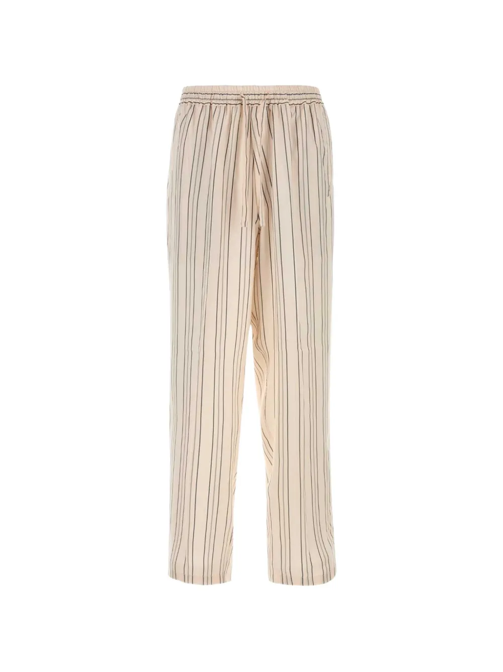 Umit Benan Julian Seidenhose Mit Stickerei In Nude