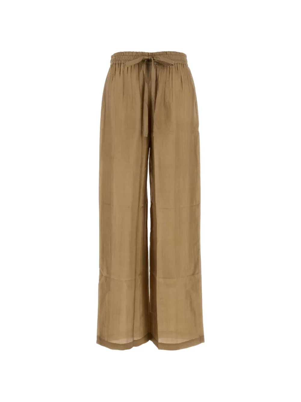 THE ROSE IBIZA drawstring silk palazzo pants