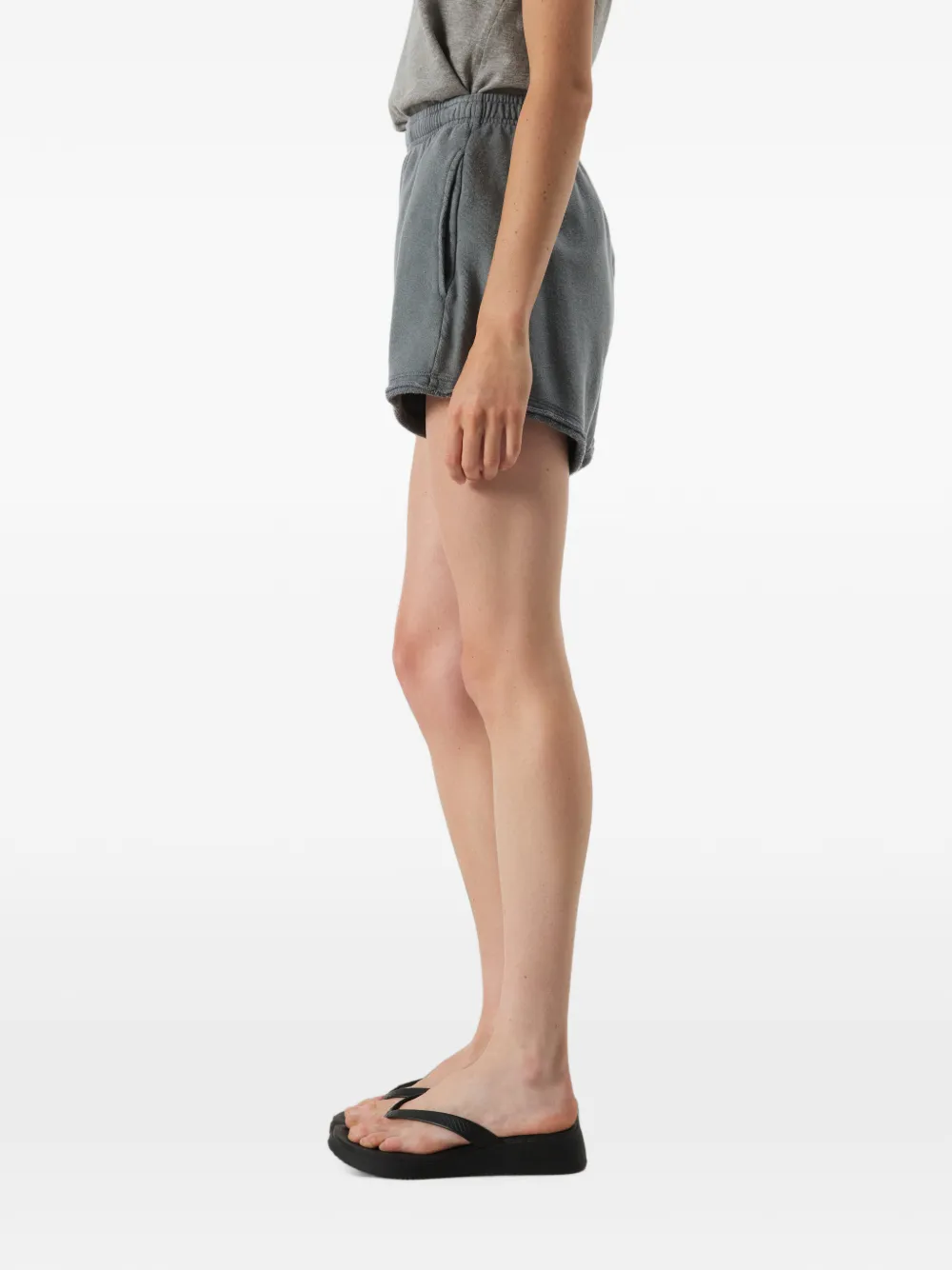 American Vintage Vibtown gerafelde shorts Grijs