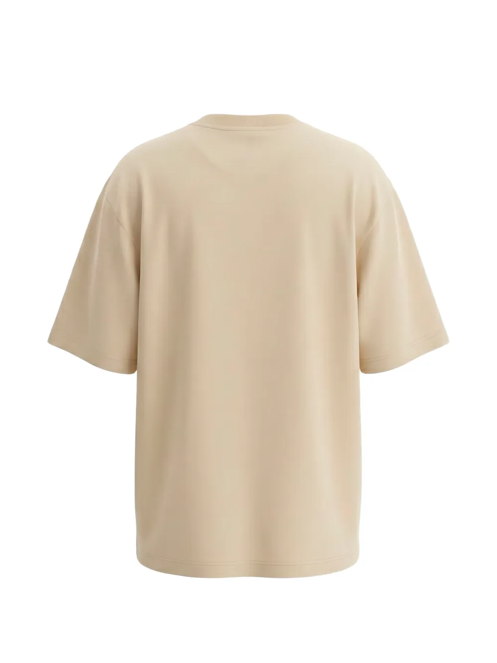 Off-White T-shirt met logoprint Beige