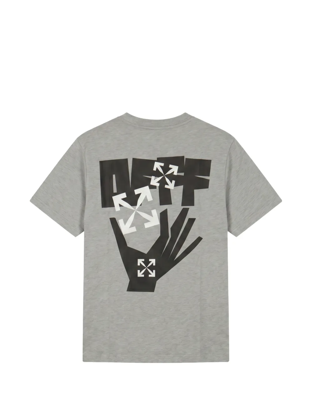 Off-White T-shirt met logoprint Grijs