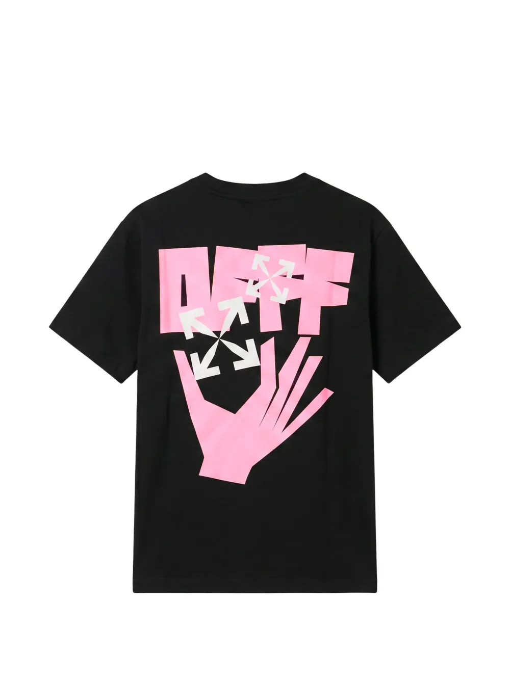 Off-White T-shirt met logoprint Zwart