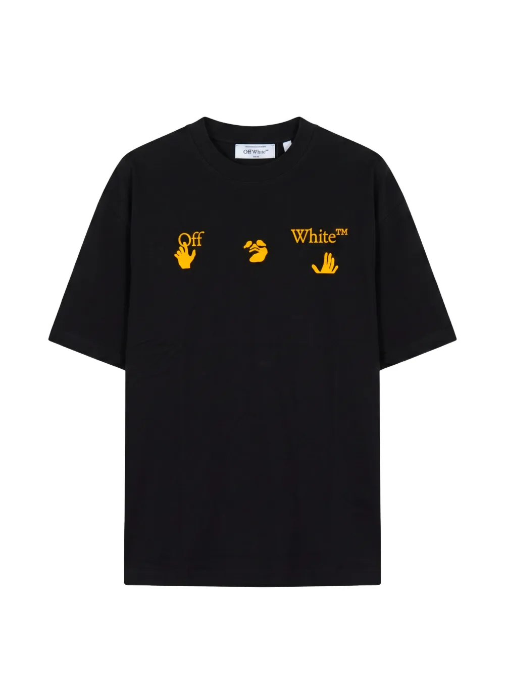 Off-White logo-print cotton T-shirt - Nero