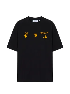 Off-White logo-print Cotton T-shirt | Black | FARFETCH AO