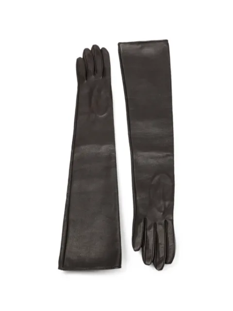 Manokhi guantes de piel estilo pull-on