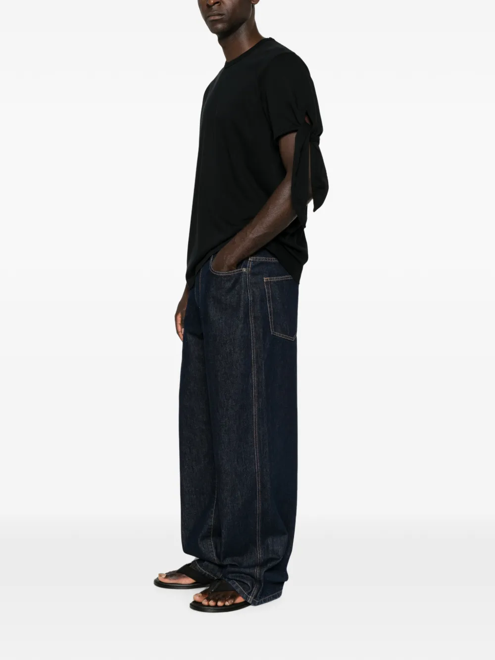 JW Anderson T-shirt met strikdetail Zwart