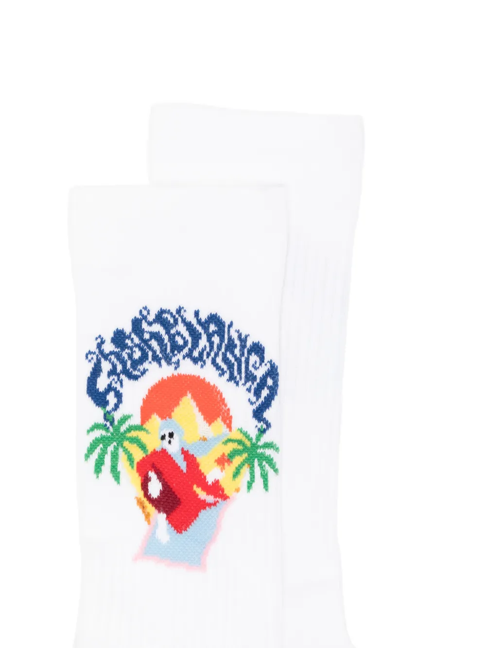 Casablanca Sokken met print Wit