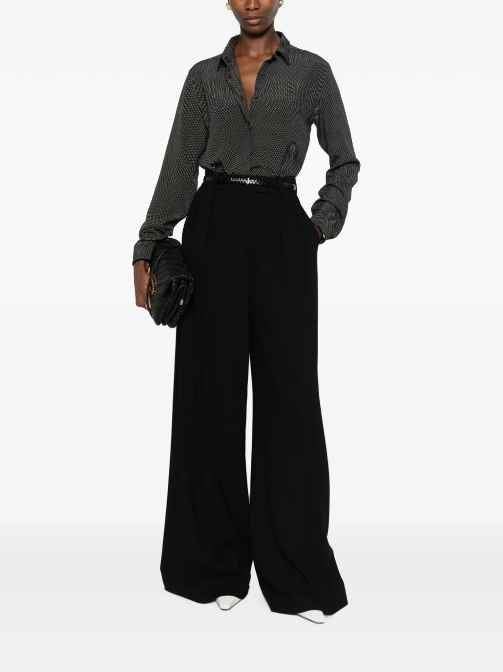TOM FORD blouse met stippen Zwart