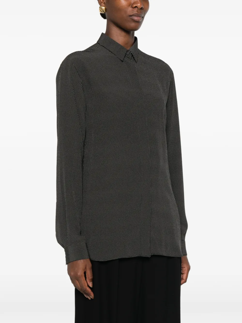 TOM FORD blouse met stippen Zwart
