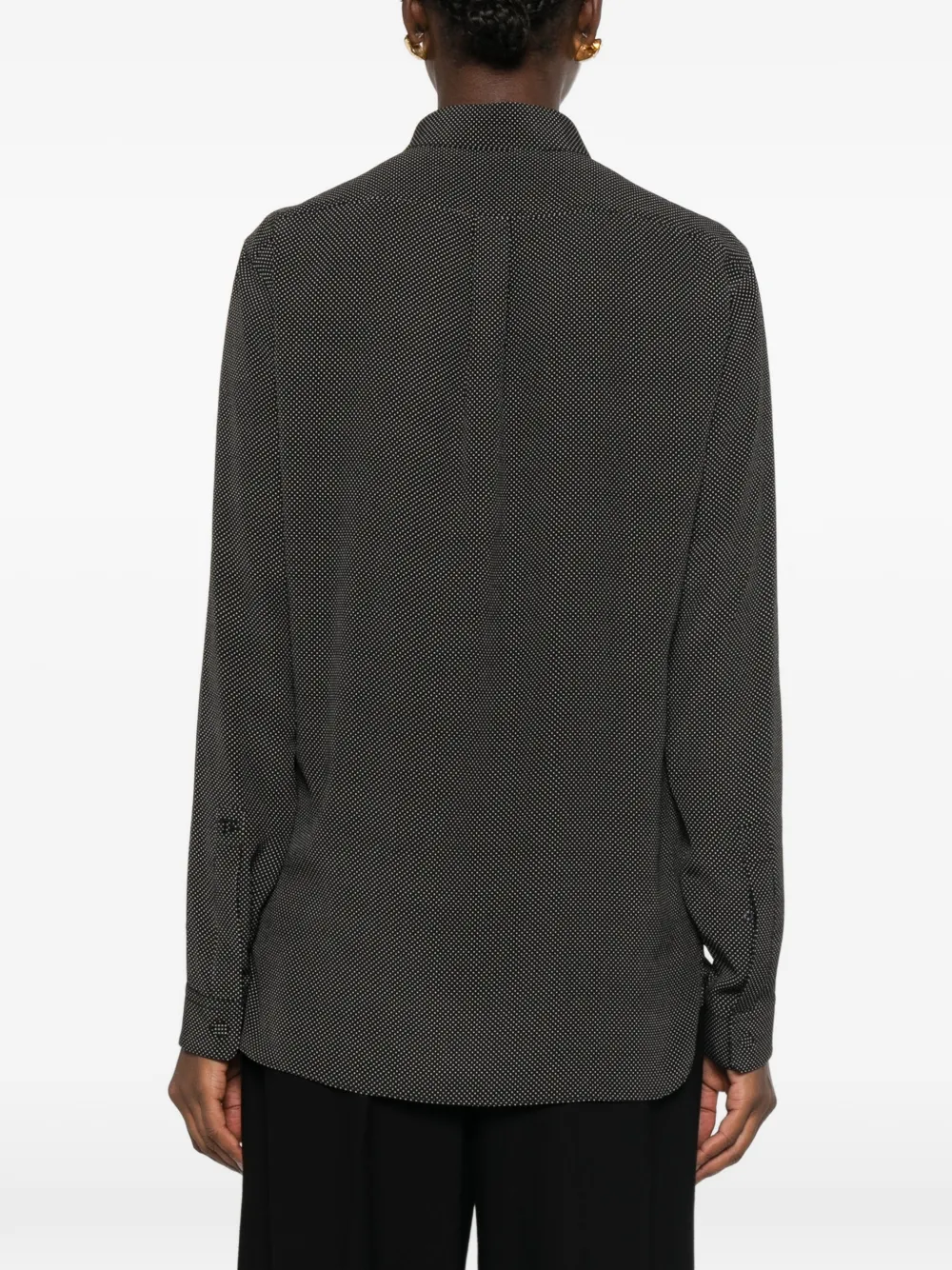 TOM FORD blouse met stippen Zwart