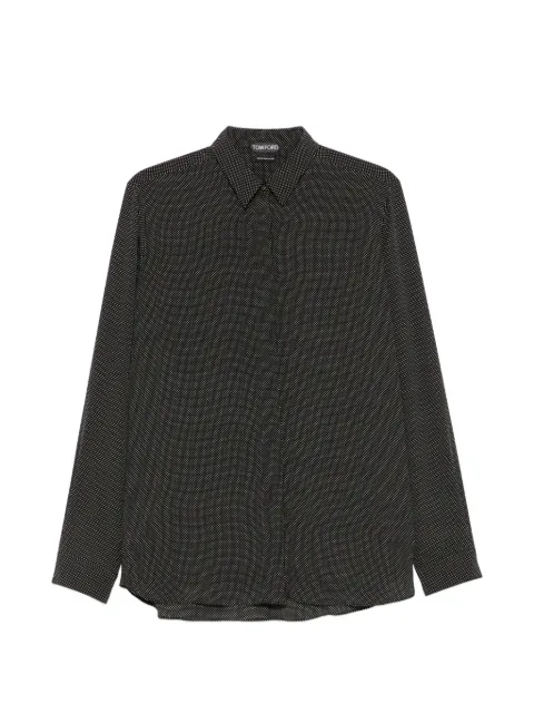TOM FORD polka-dot long-sleeve shirt