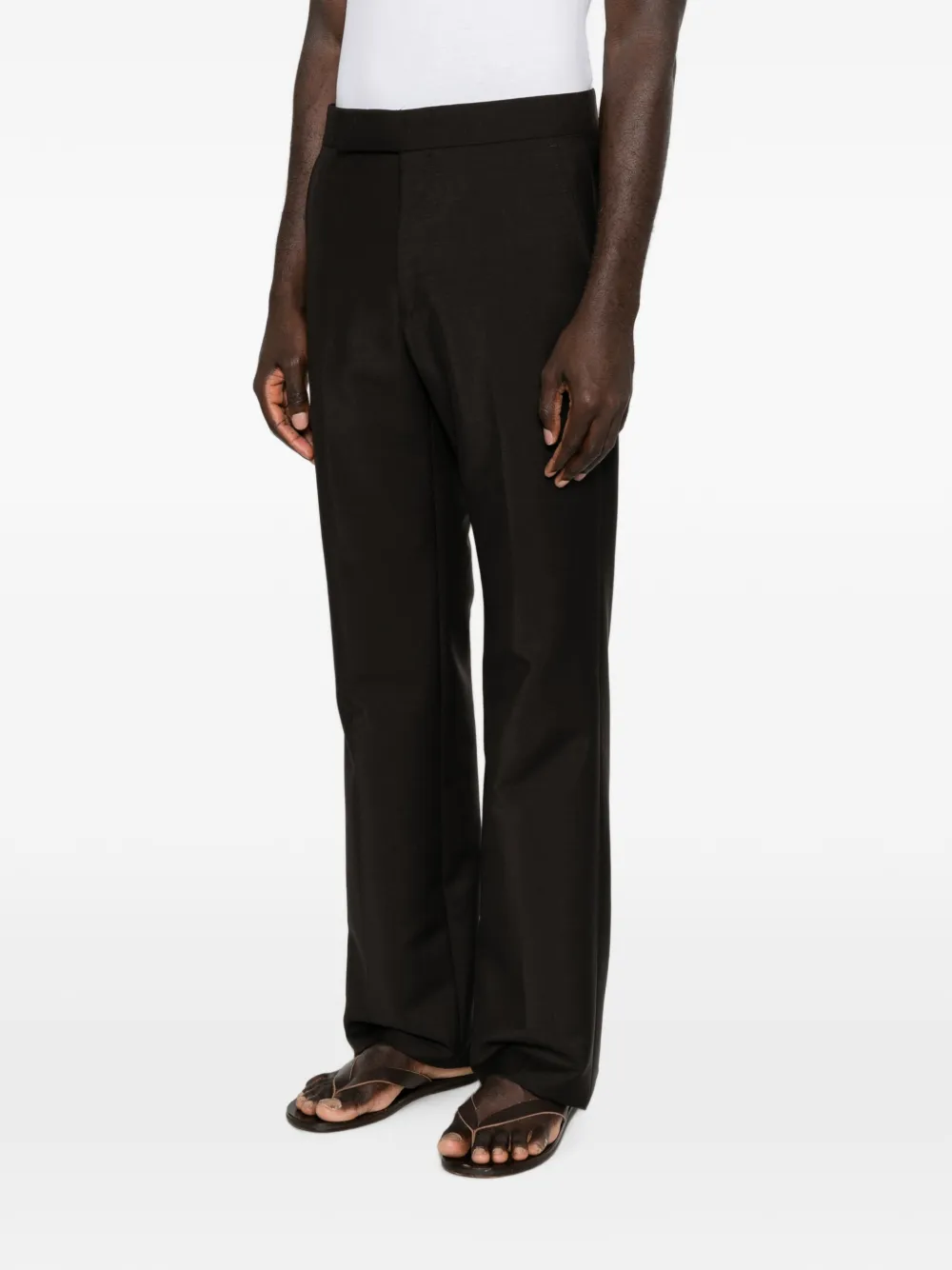 TOM FORD Straight plooibroek Bruin