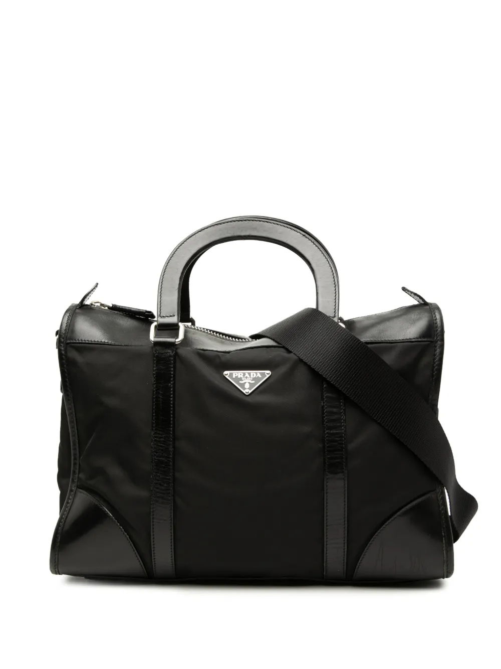 Prada Pre-Owned 2013-2026 Tessuto Top Handle Bag satchel - Nero