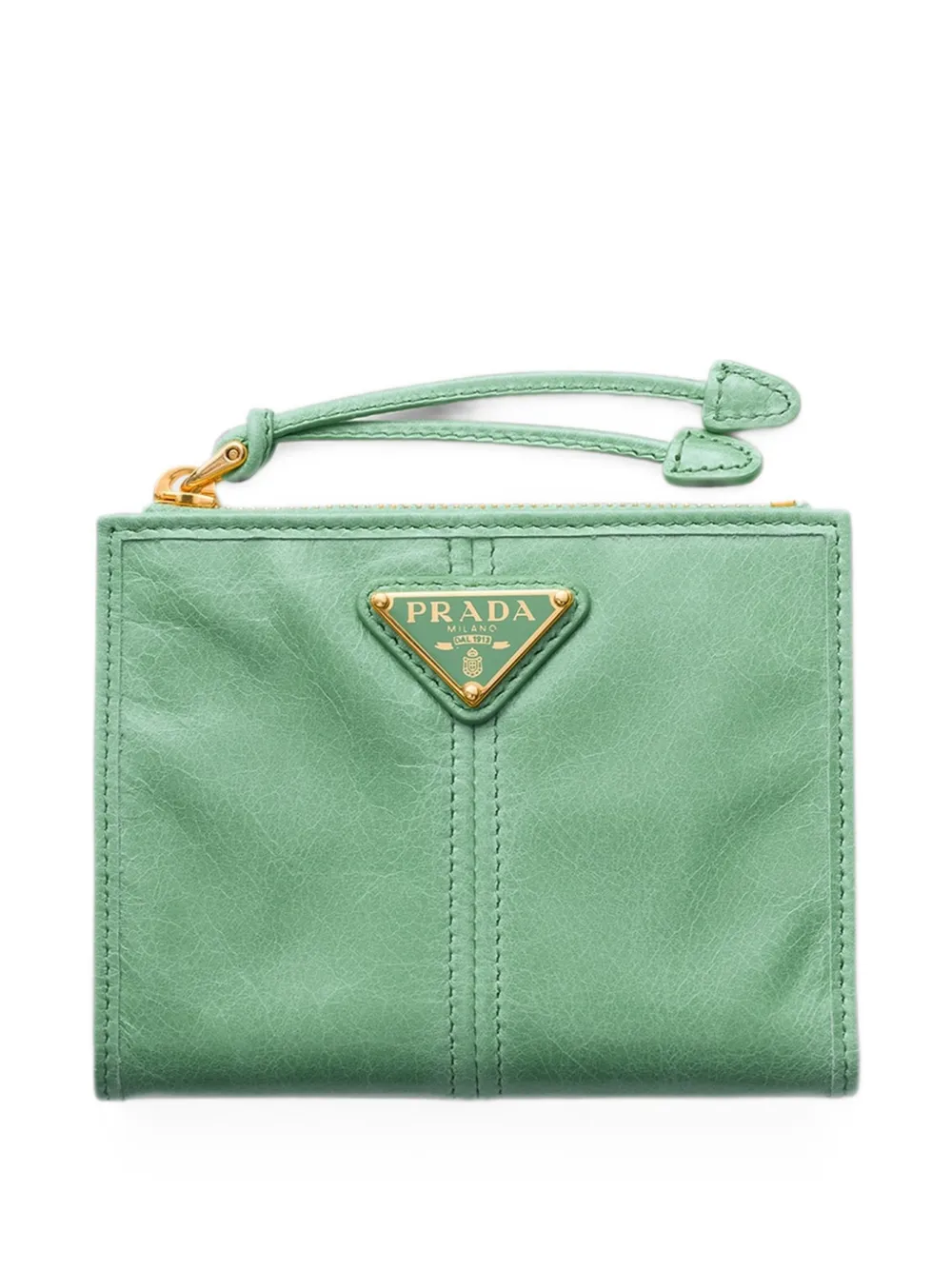Prada Portafoglio piccolo in pelle - Verde