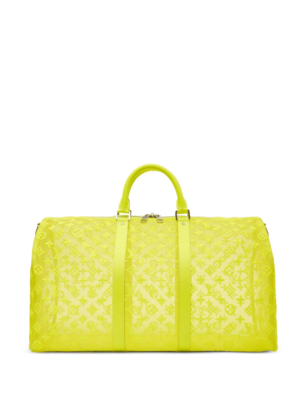 Louis Vuitton Pre-Owned x Virgil Abloh Collection 50 Monogram mesh keepall bandouliere holdall - Yellow