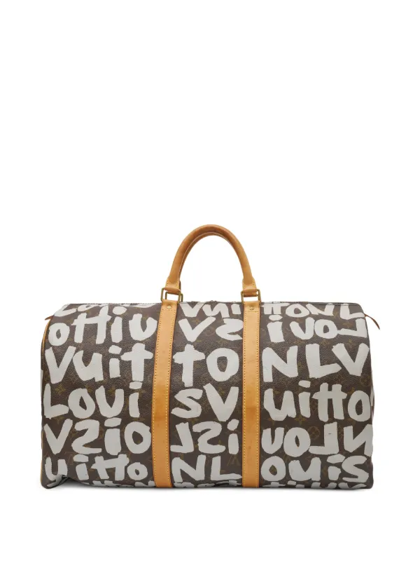 Louis Vuitton Pre-Owned 50 Stephen Sprouse Graffiti Keepall Tote