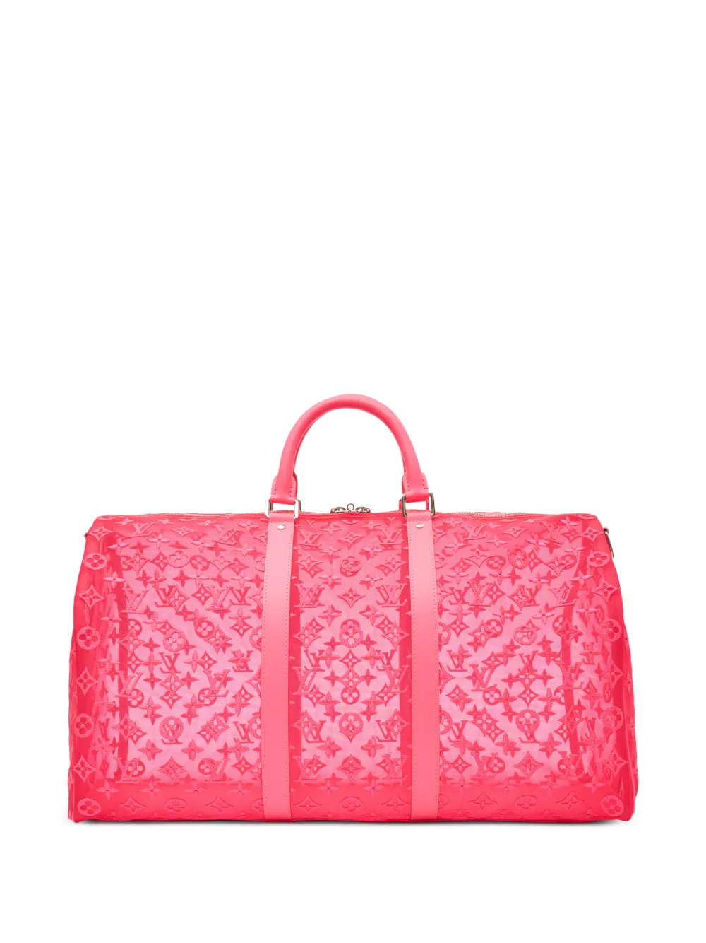 Louis Vuitton Pre-Owned x Virgil Abloh Collection 50 Keepall Bandoulière mesh holdall - Rosa