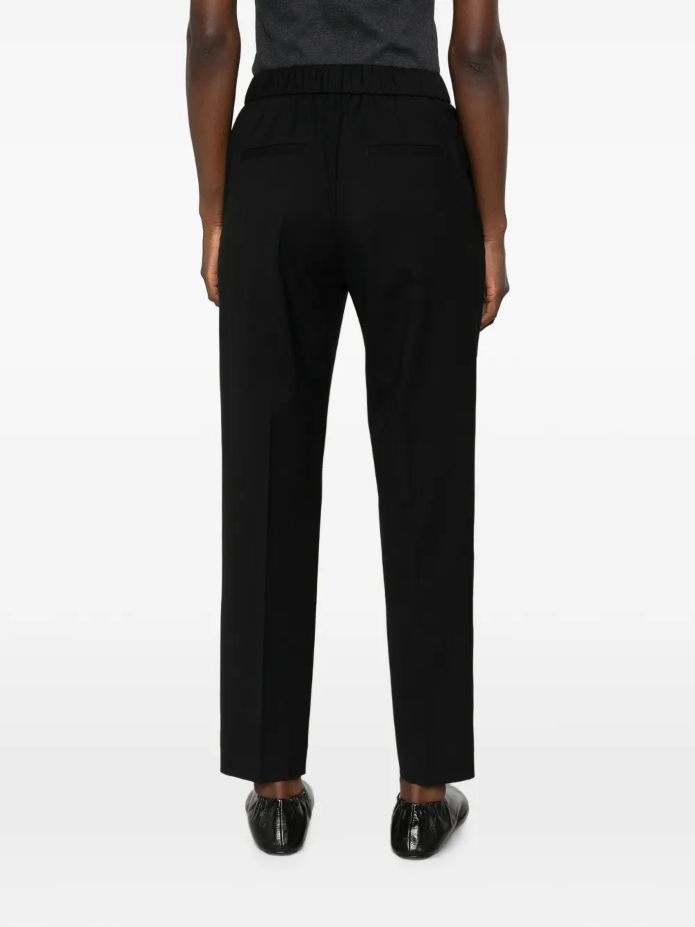 Peserico Plooibroek met elastische taille Zwart