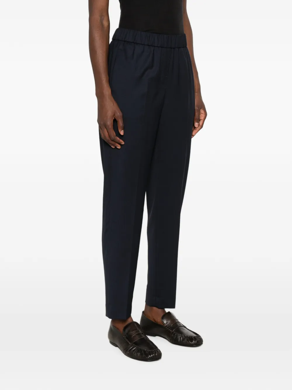 Peserico Broek met elastische taille Blauw