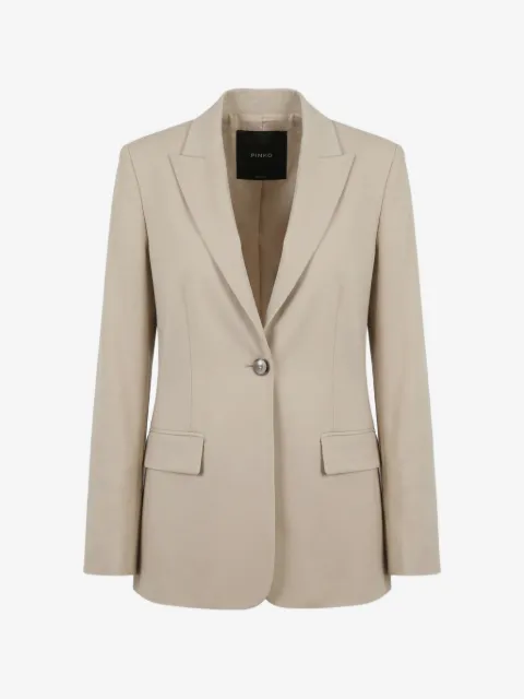 PINKO blazer con solapa de pico y botones