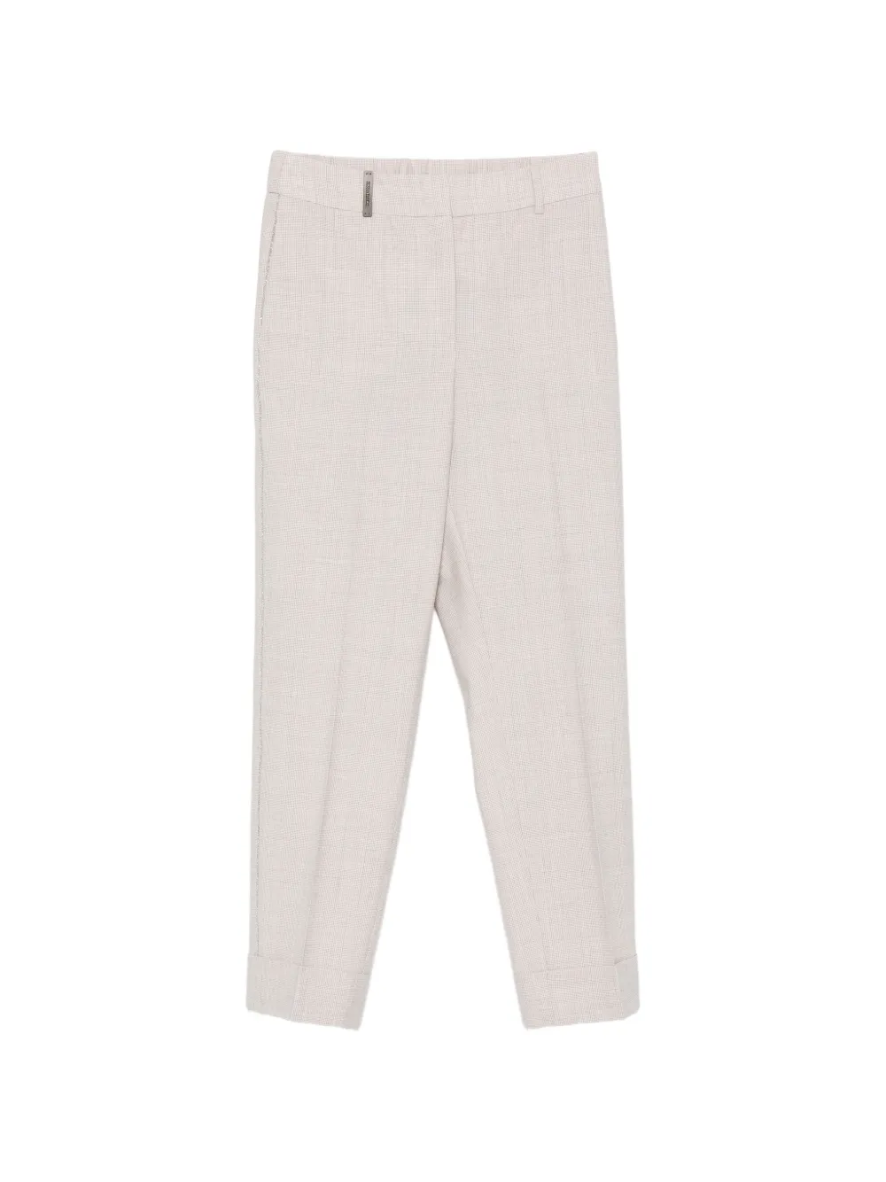 Peserico Broek met riemlussen Beige