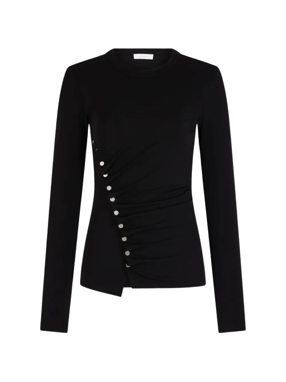 Rabanne button-embellished draped top - Nero