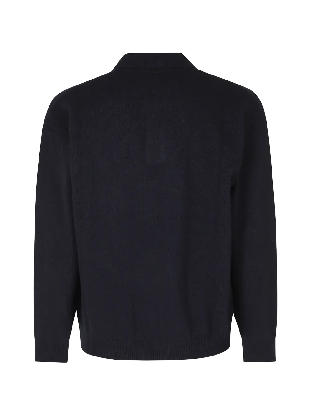 Roberto Collina Trui met gespreide kraag Blauw